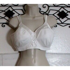 Playtex Bra Size 40DDD Ivory Wireless Lined Back Close